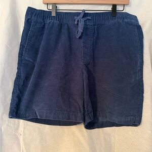 Banana Republic Navy Corduroy Drawstring Hybrid Shorts
